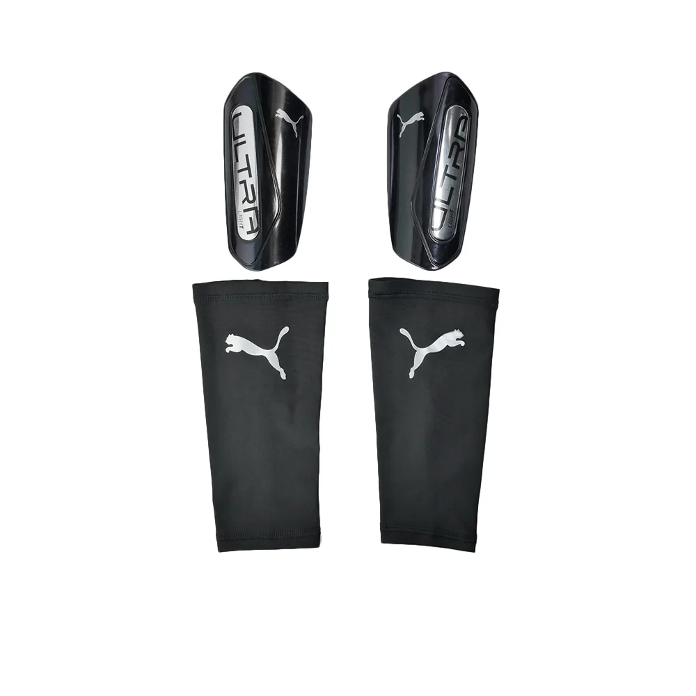 PUMA Ultra Light Sleeve Men's Football Shin Guards - Black - L (UK SIZE)