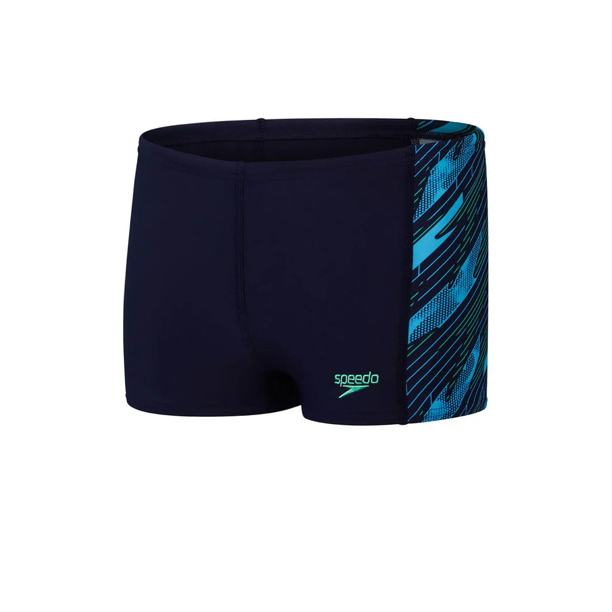 SPEEDO Hyperboom Panel Aquashort Boys Swim Shorts - Blue - 11-12 YEARS