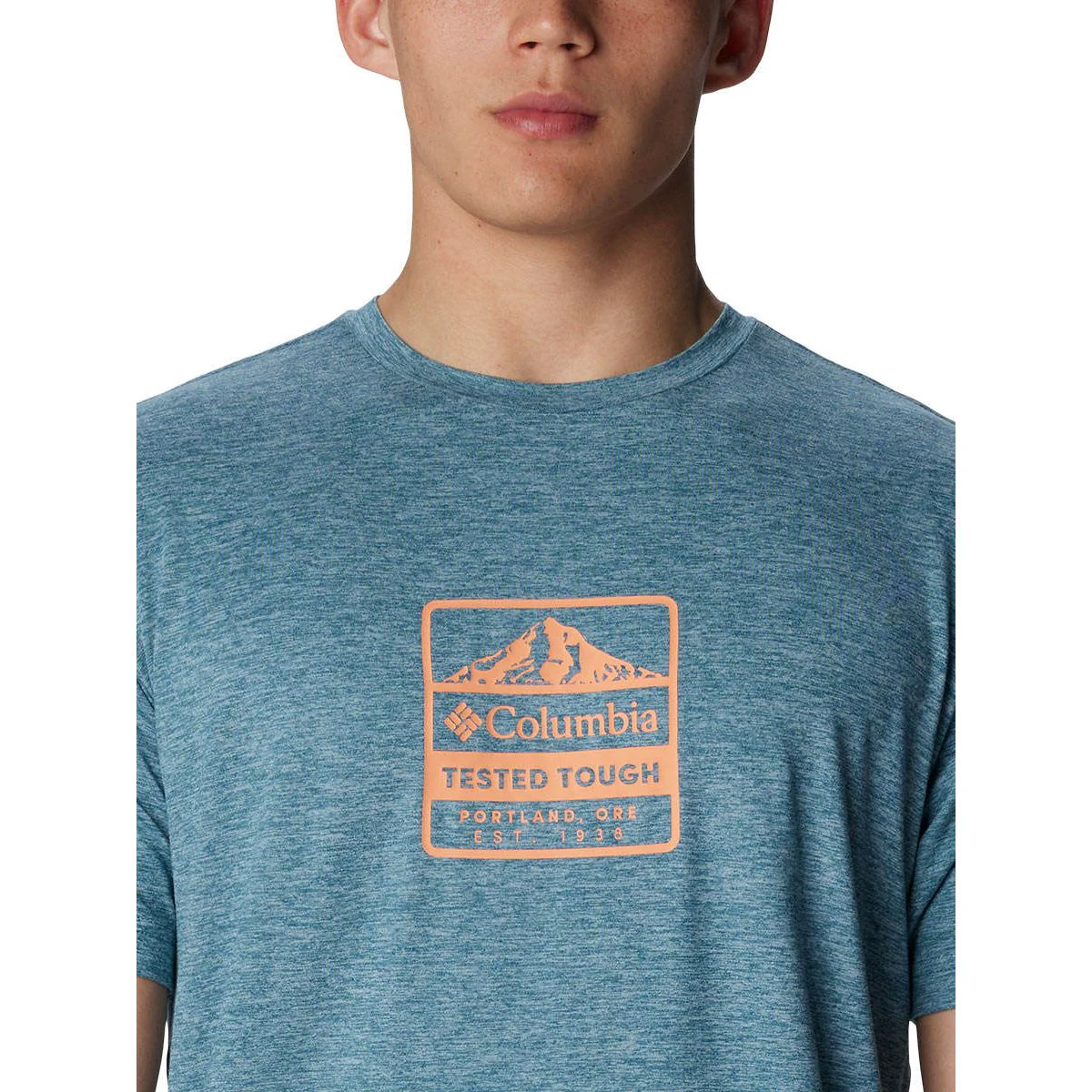 Мужская футболка Columbia Kwick Hike™ Graphic — цвет синий, размер 2XL (американский размер)