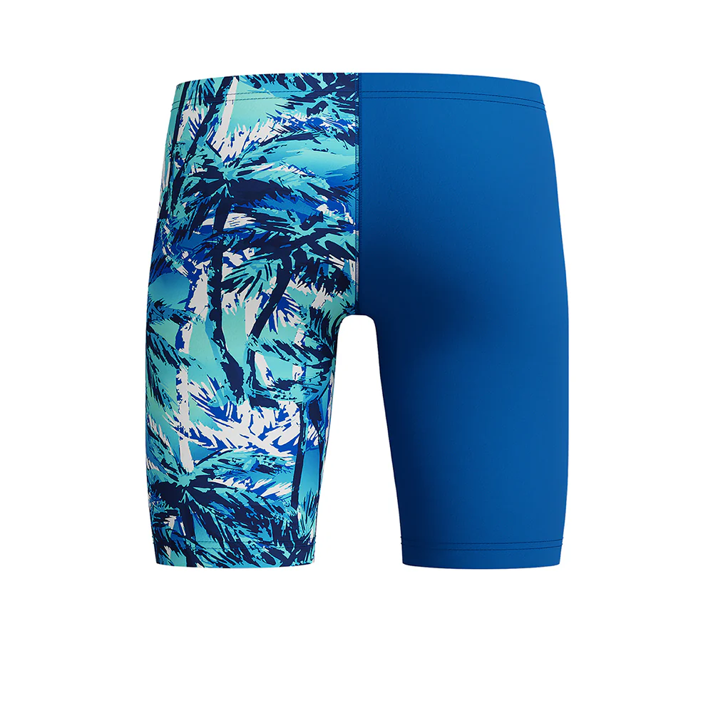 SPEEDO Digital Allover V-Cut Boys Swim Shorts - Blue - 11-12 YEARS