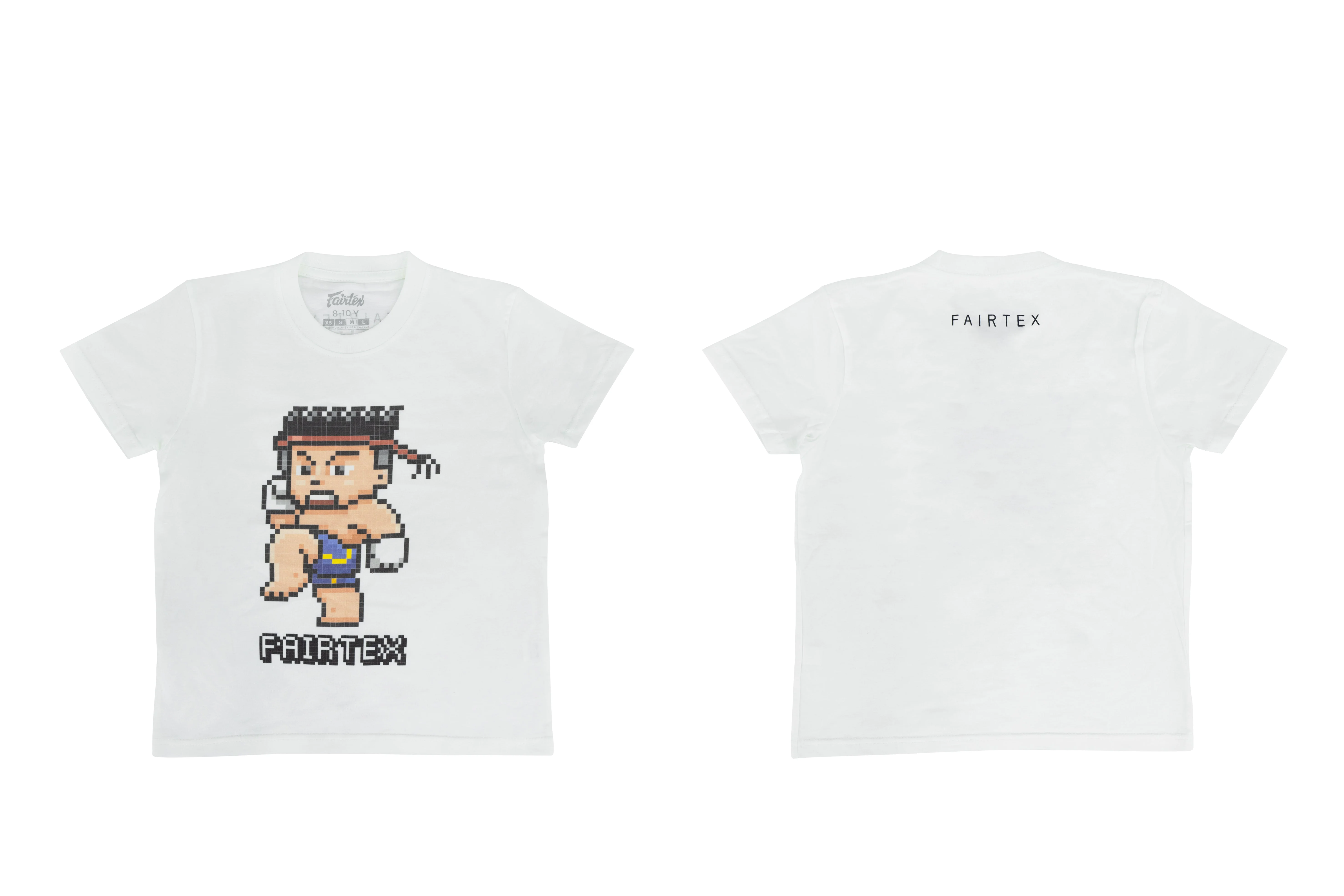 Fairtex Kids T-Shirts - TSTK08 - White - White - 10-12 yrs