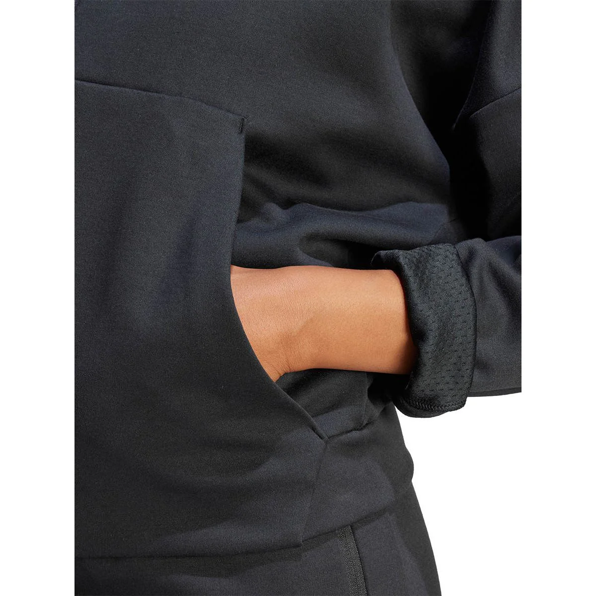 ADIDAS Z.N.E. Full-Zip Women's Hoodie - Black - L (ASIAN SIZE)