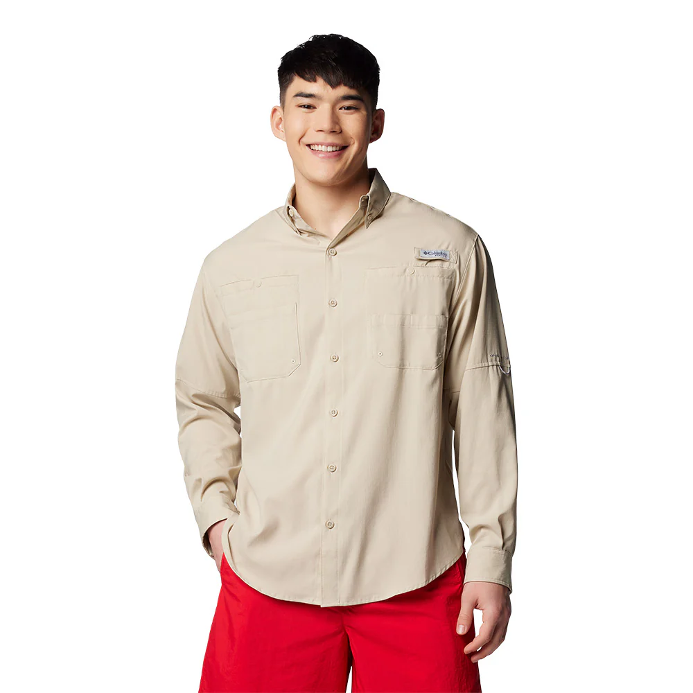 COLUMBIA PFG Tamiami™ II Long Sleeve Men's Fishing Shirt - Beige - 2XL (US SIZE)