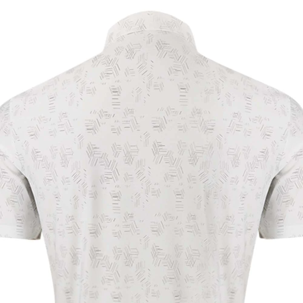 Мужское поло для гольфа 9NINE Basic — цвет белый, размер 2XL (американский размер)