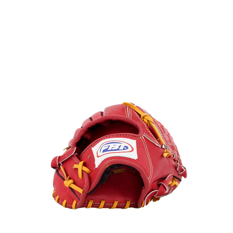 FBT Softball Gloves ถุงมือซอฟบอล Basket 12 นิ้ว หนังแท้ Red 74427 - Red - One size