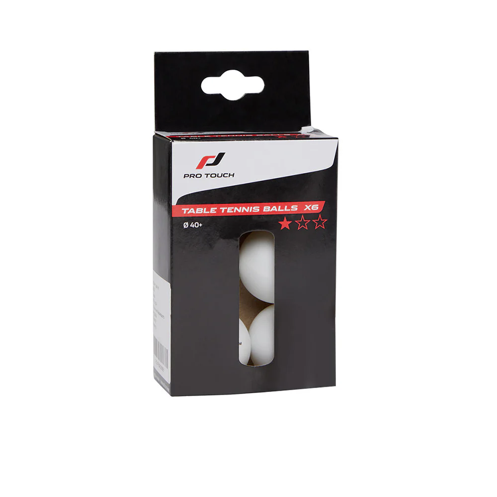 Pro Touch Pro Ball 1 Star Table Tennis Ball (6 Pieces) — цвет белый, размер единый размер