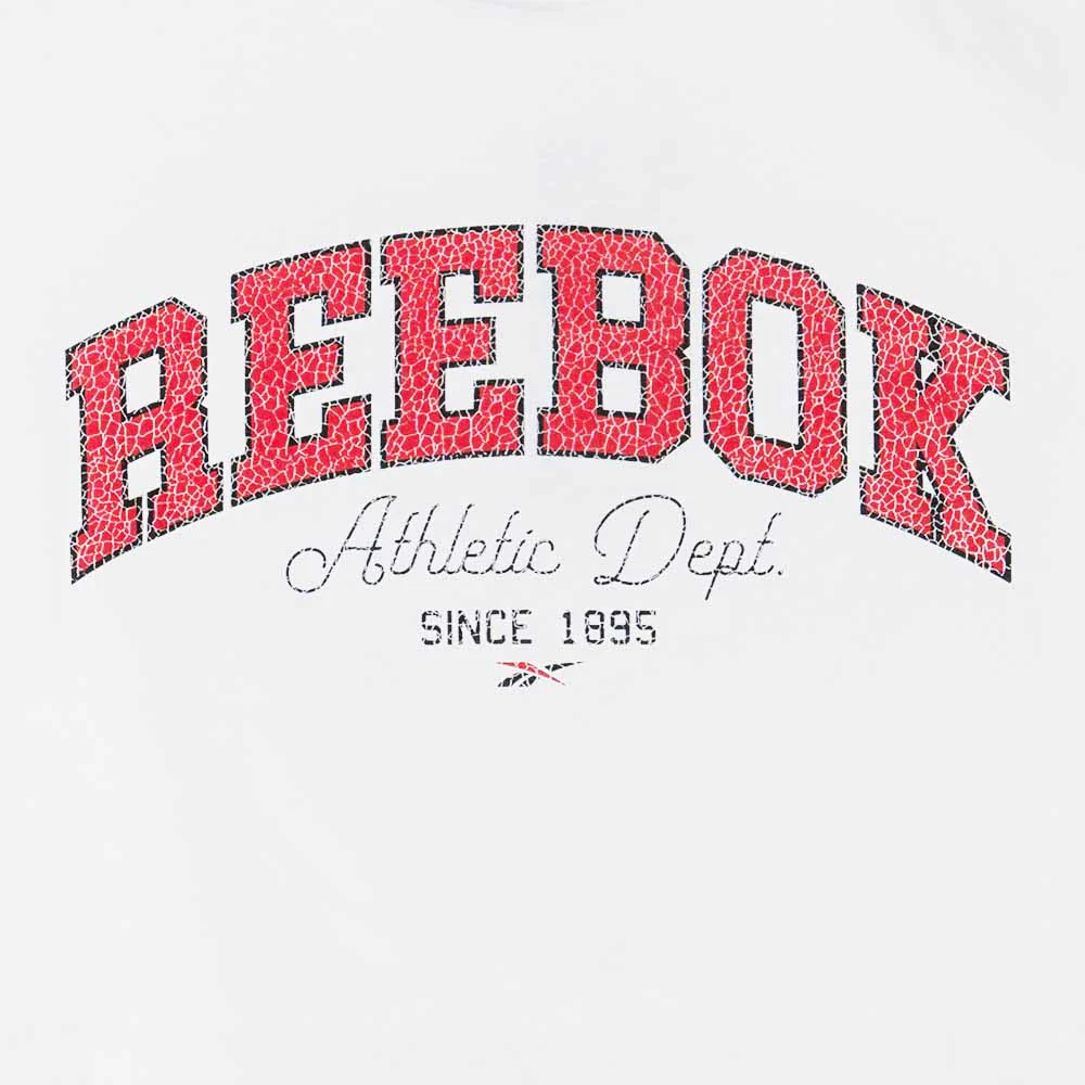 Мужская футболка Reebok Dept Graphic — цвет белый, размер L (американский размер)