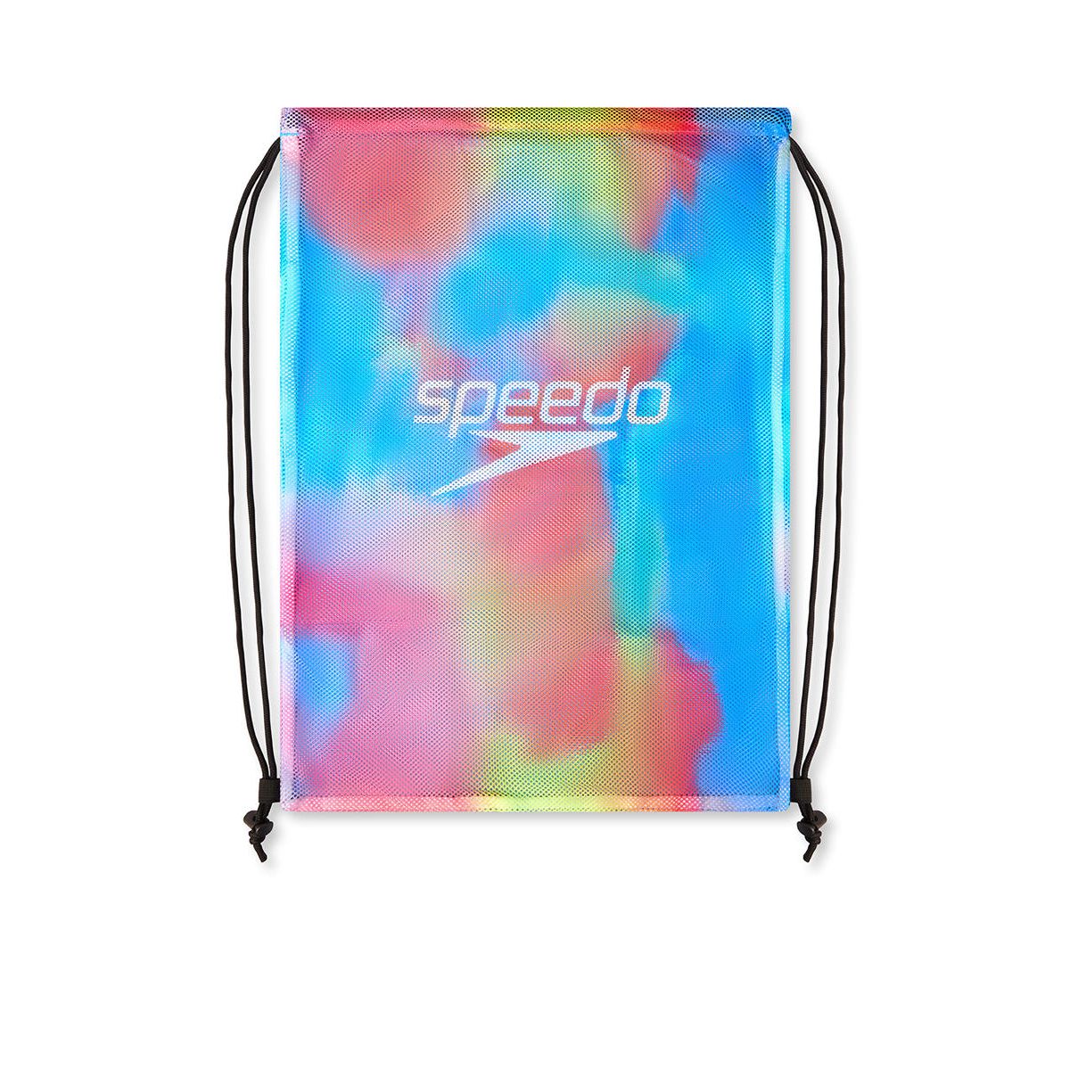 SPEEDO Printed Mesh Bag XU Neon Fire Unisex Gym Sack - Multi Color - ONE SIZE