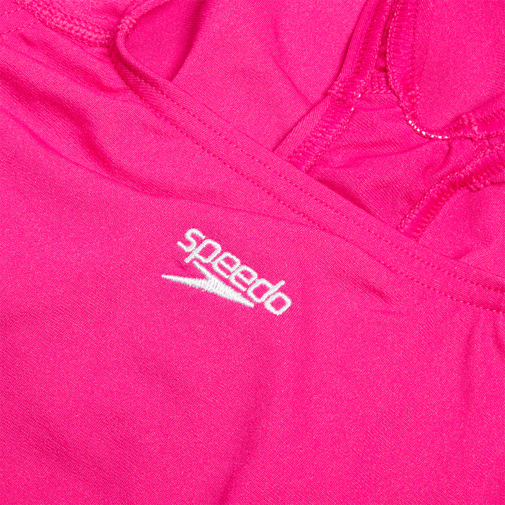 SPEEDO Endurance+ Medalist Girls Swimsuit - Pink - 11-12 YEARS