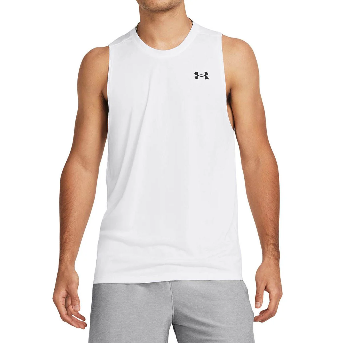Under Armour Tech™ Men's Training Tank — цвет белый, размер L (американский размер)