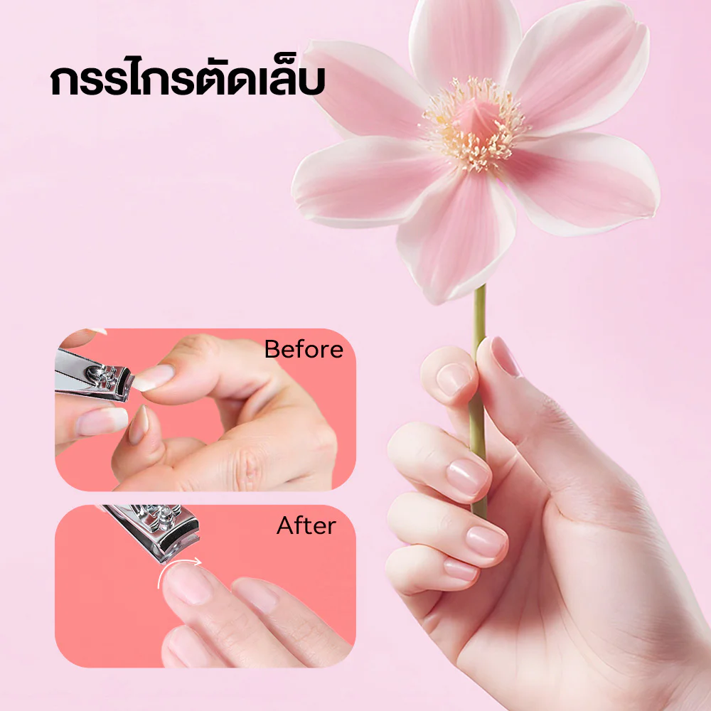 KVY Stainless Steel Manicure Set 4pcs