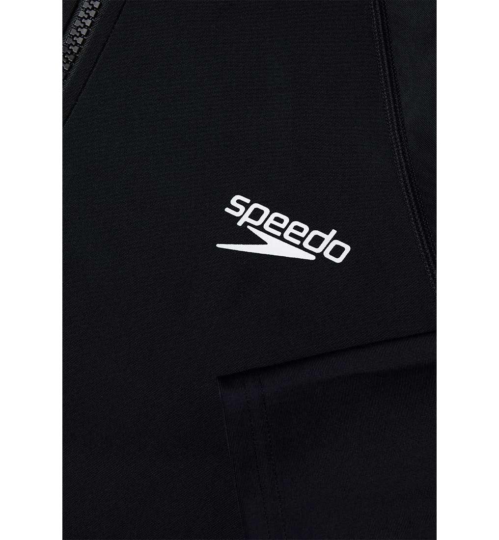 SPEEDO  Zip Long Sleeve Men's Rashguard - Black - 2XL (UK SIZE)