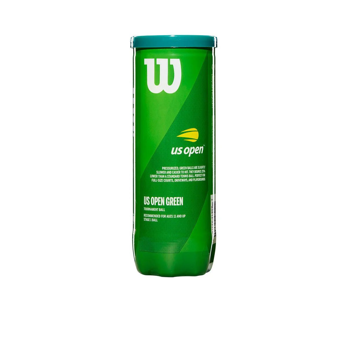 WILSON US Open Tournament Tennis Ball (3 Ball) - Green - ONE SIZE