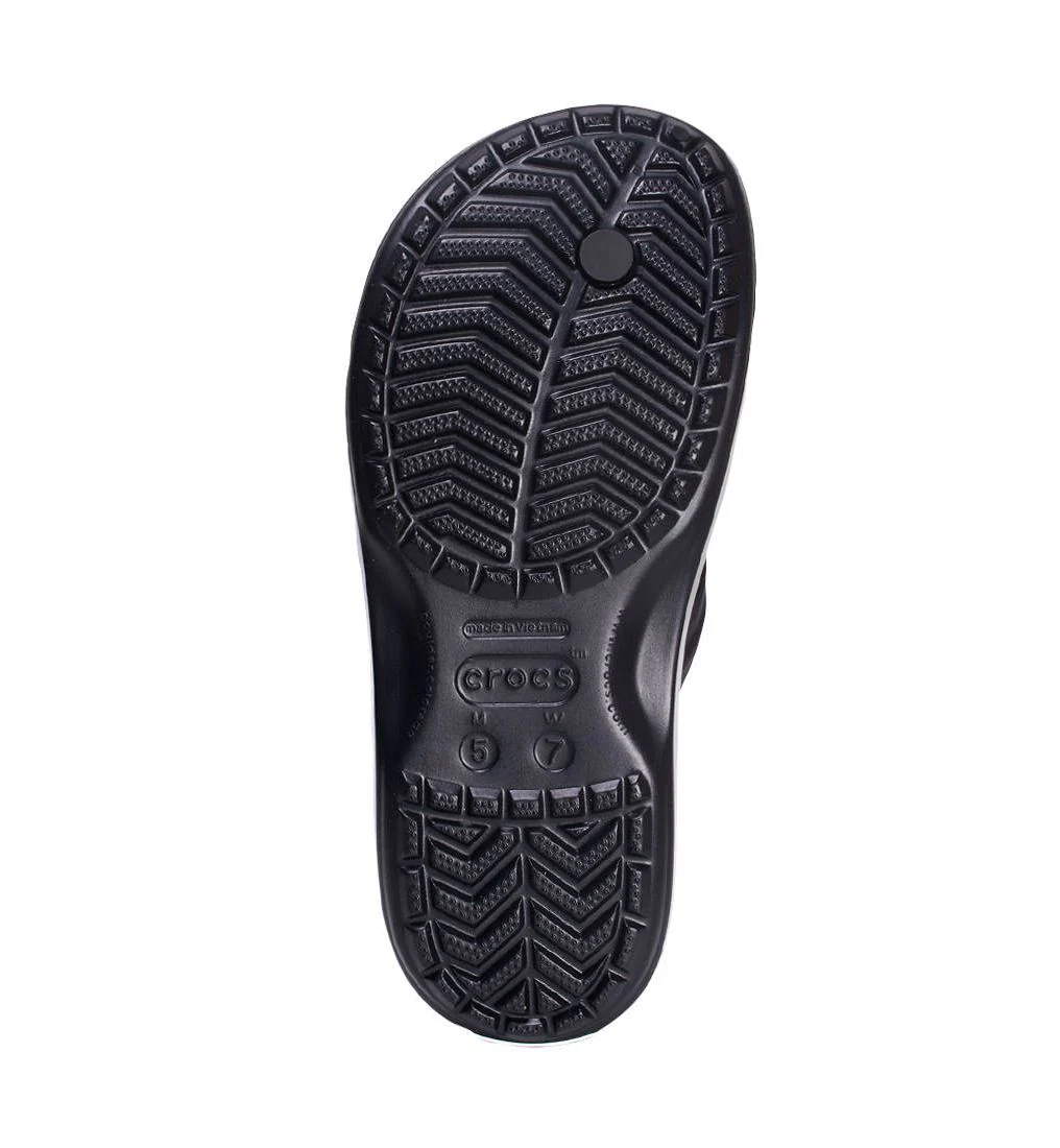 CROCS Crocband Flip Unisex Sandals - Black - US M10/W12
