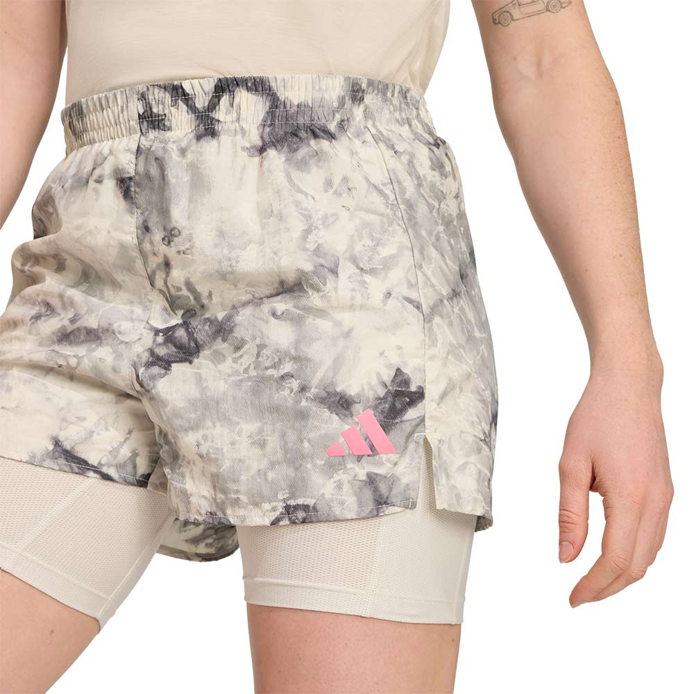 ADIDAS Own The Run Spray Dye 2-In-1 Women's Running Shorts