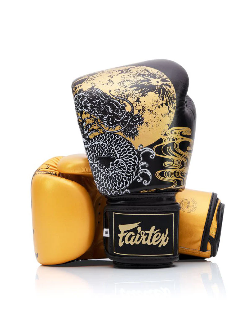 "Harmony Six" Boxing Gloves - Gold - Gold - 10 oz