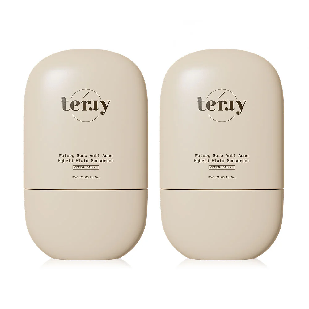 Terry Watery Bomb Anti Acne Hybrid-Fluid Sunscreen SPF50+ PA++++ [20ml x 2 pcs] - #20ml x 2pcs