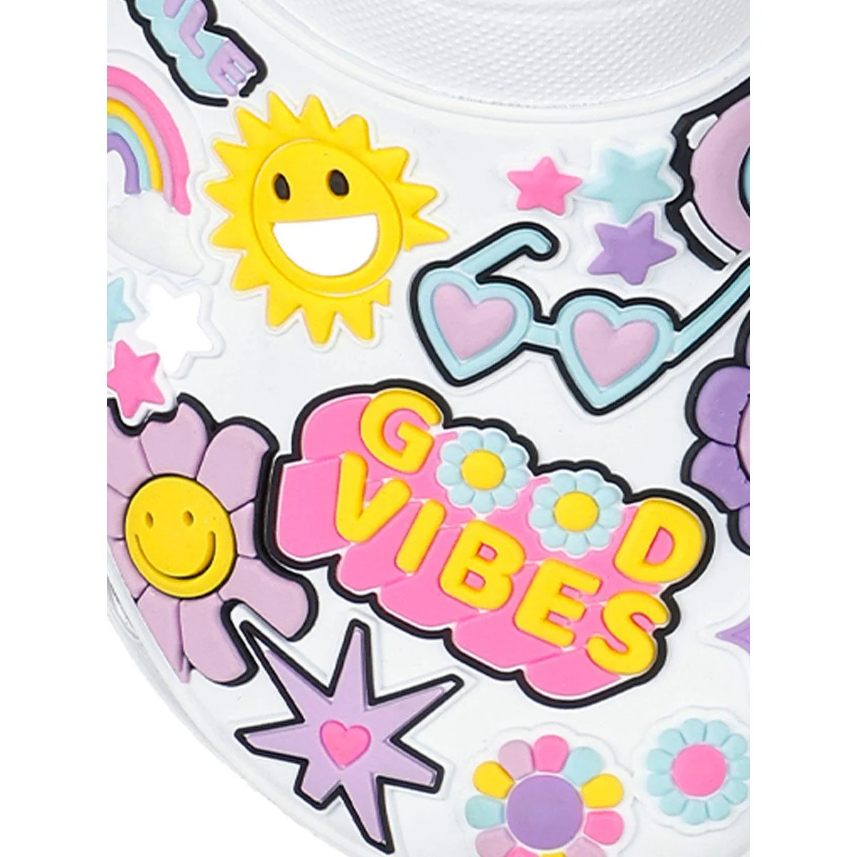 Шарм Skechers Foamies®: Heart er — цвет белый, размер US 1, Vibin Friends Girls Sandals
