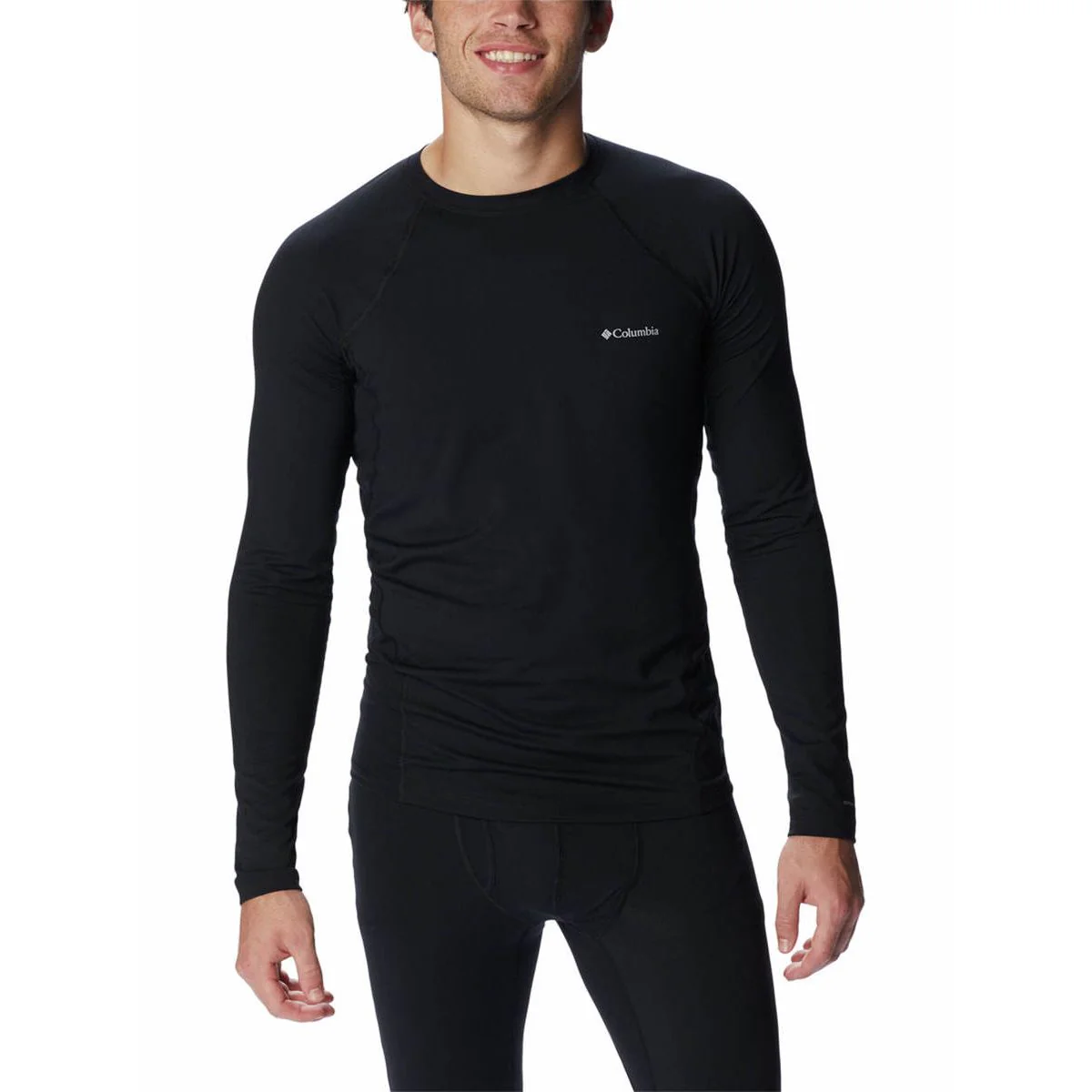 COLUMBIA Omni-Heat Midweight Men's Hiking Baselayer - Black - 2XL (US SIZE)