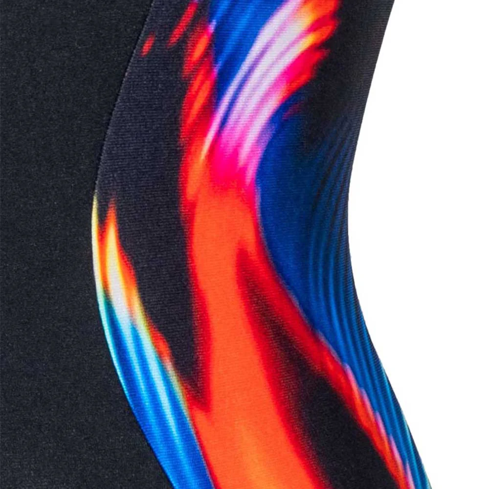 SPEEDO Placement Extra Low Leg Women's Swimsuit - Black - 32 INCHES