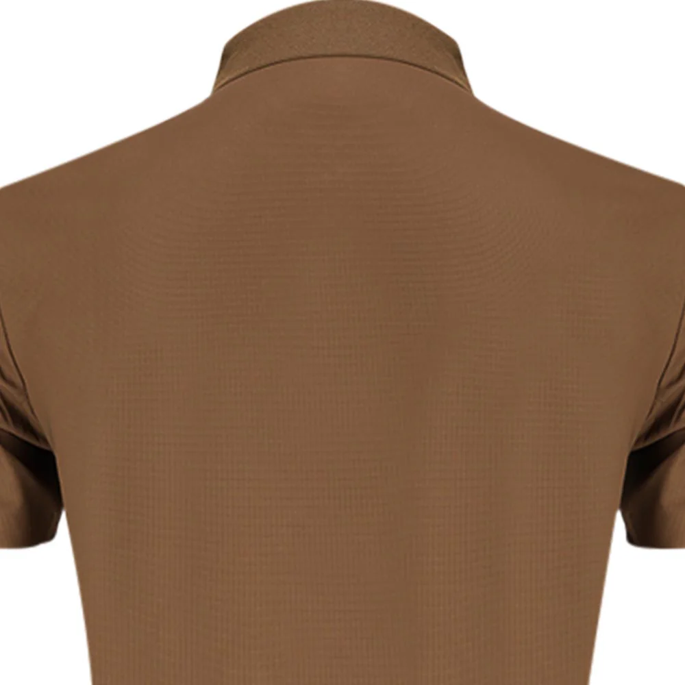 Мужское поло для гольфа 9NINE N25GOPOM05 — цвет коричневый, размер 2XL (американский размер)