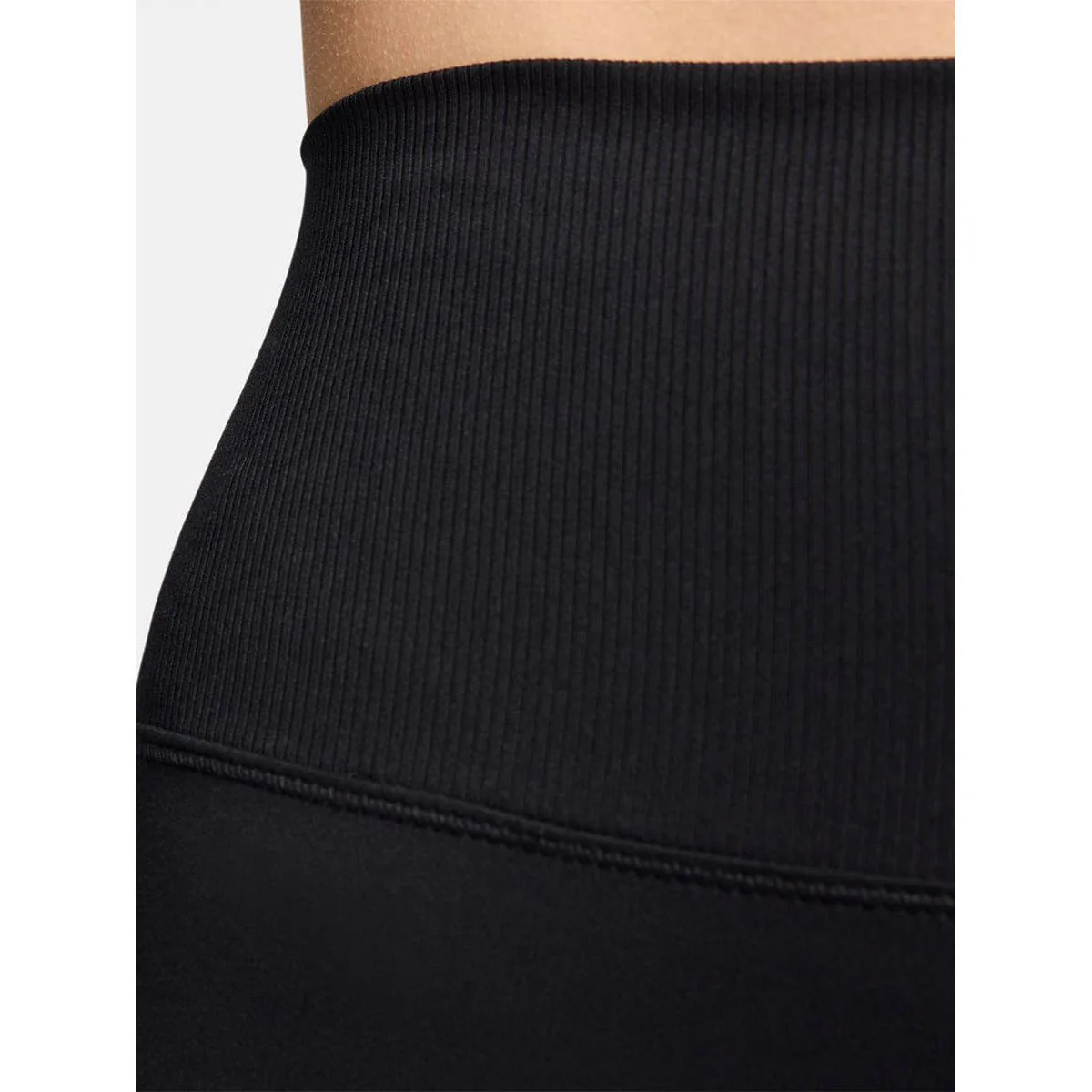 NIKE One Rib High-Waisted 5" Women's Biker Shorts - Black - L (ASIAN SIZE)