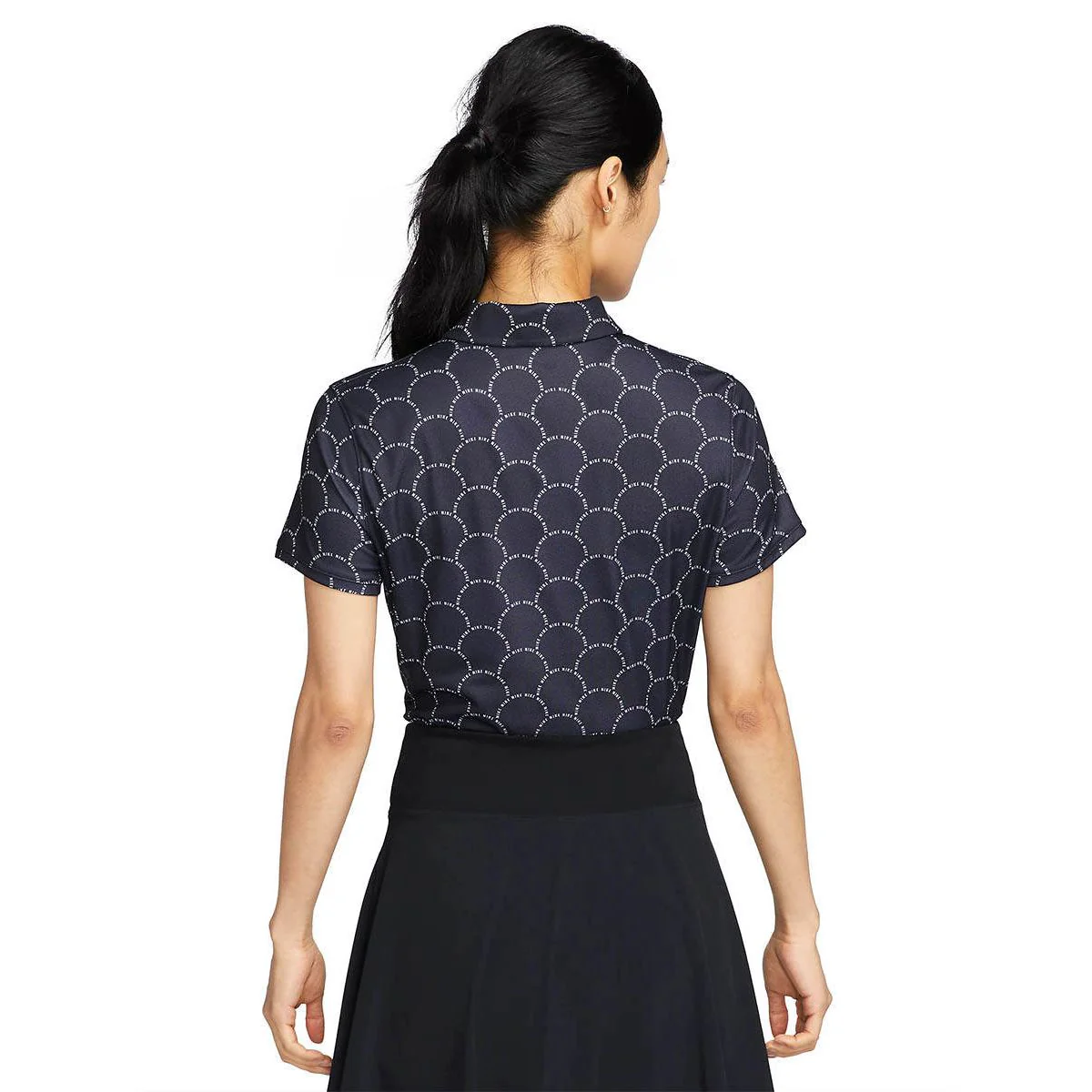 NIKE Dri-FIT Victory Women's Golf Polo Shirt - Black - L (US SIZE)