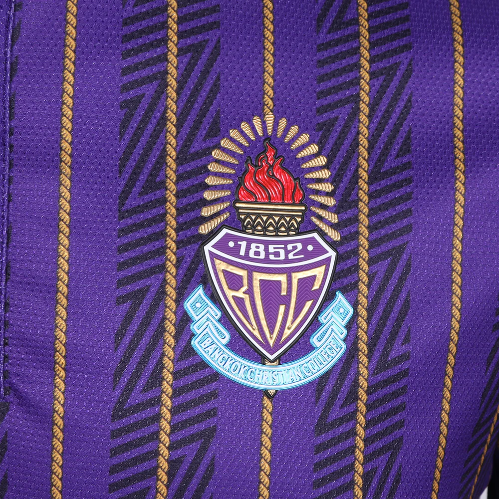 WARRIX Bangkok Christian - Jaturamitr 2025 Unisex Polo Shirt - Purple - 2L (ASIAN SIZE)