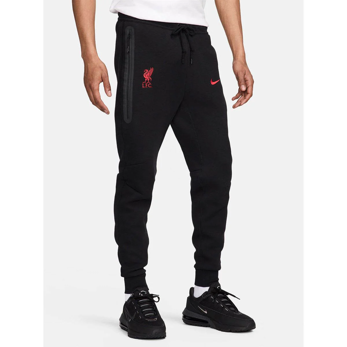 NIKE Liverpool FC Tech Fleece Men's Football Pants - Black - 2XL (US SIZE)