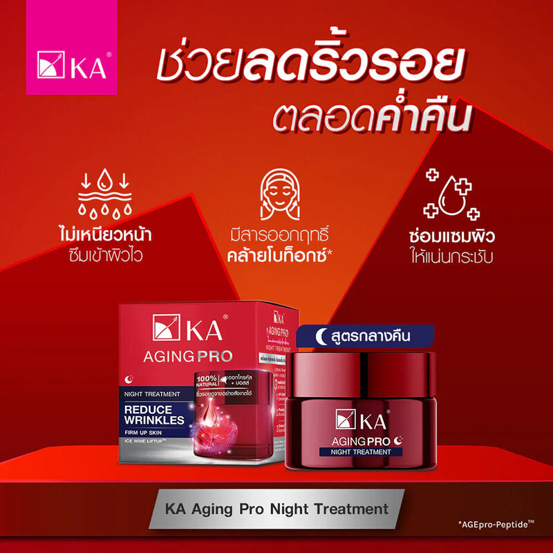 KA Set 2 Items Aging Pro Day Cream SPF38 PA++++ 30g + Night Treatment 30g.