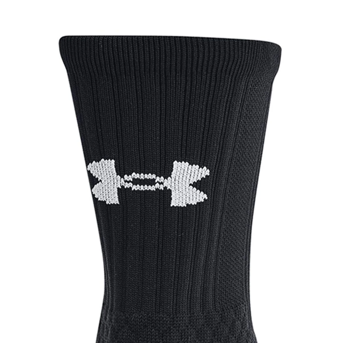 UNDER ARMOUR Playmaker Team Crew Unisex Socks - Black - L (US SIZE)