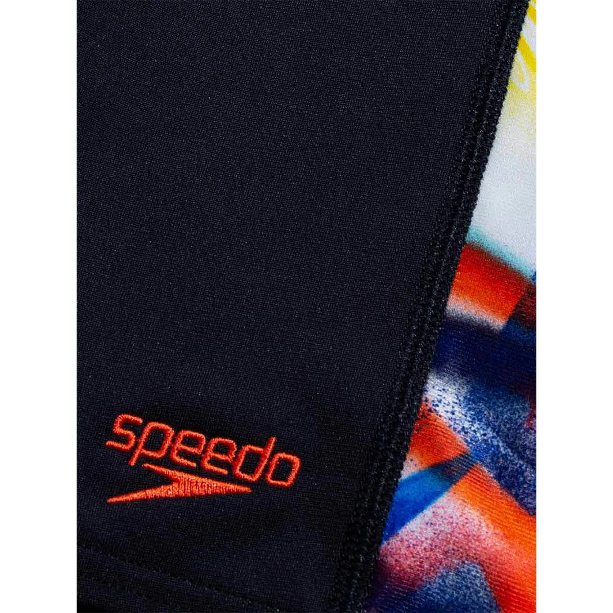 SPEEDO Digital Panel Jammer Boys Swim Shorts - Black - 11-12 YEARS