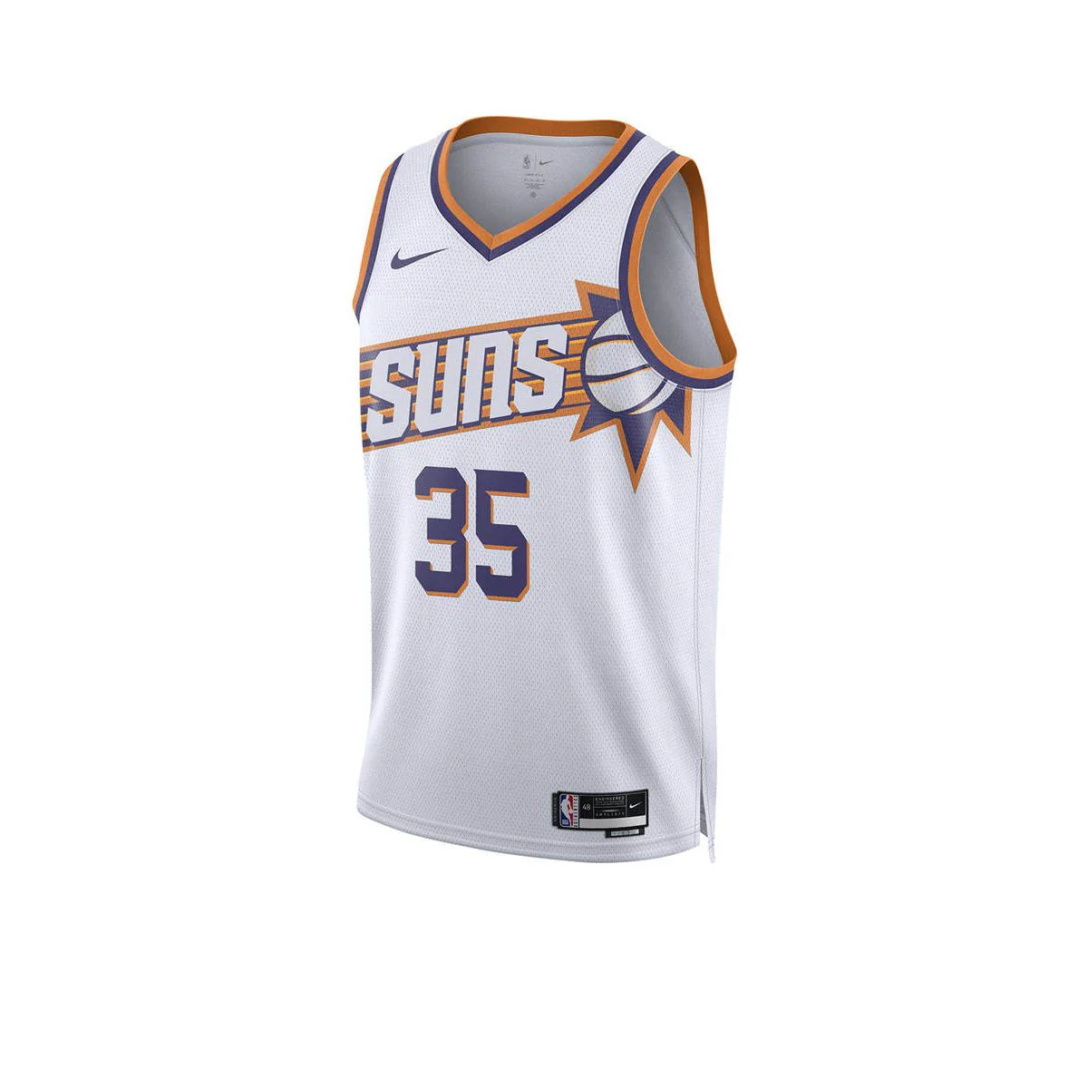 NIKE Phoenix Suns Association Edition 2023/24 Men's Basketball Jersey - White - 2XL (US SIZE)