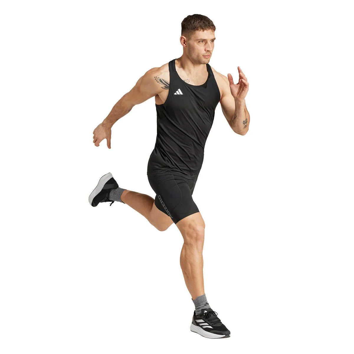 ADIDAS Adizero Essentials Men's Running Tank - Black - 2XL (ASIAN SIZE)
