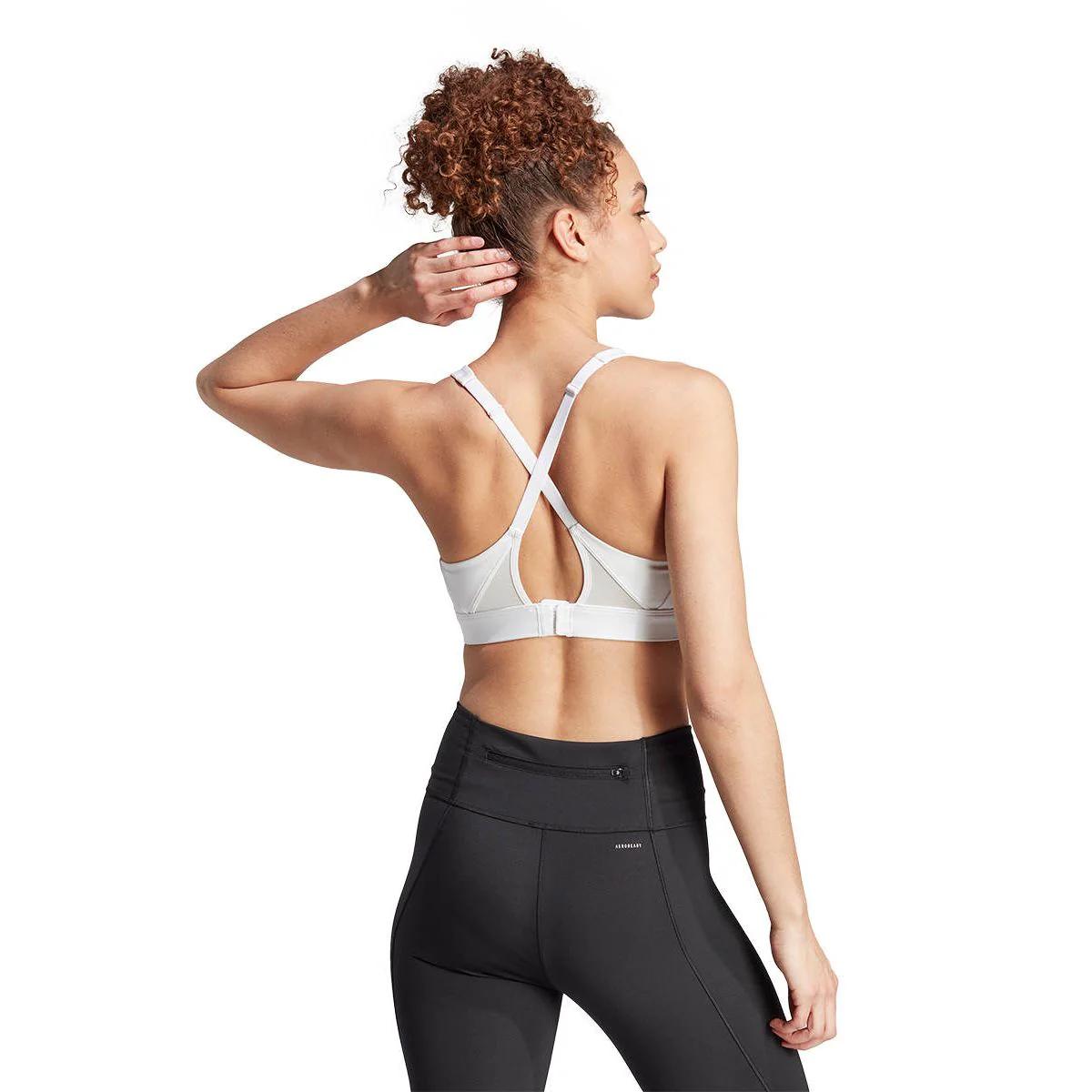 ADIDAS Ultimateadidas Run Medium-Support Women's Sports Bra - White - L A-C