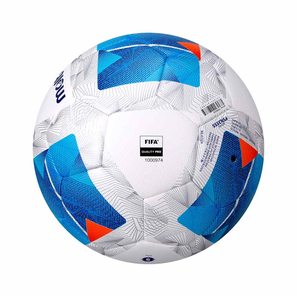MOLTEN ฟุตบอล F5N3555-K PU อัดกาวเย็บ เบอร์ 5 สีขาว/น้ำเงิน - Multi color - BALL 5