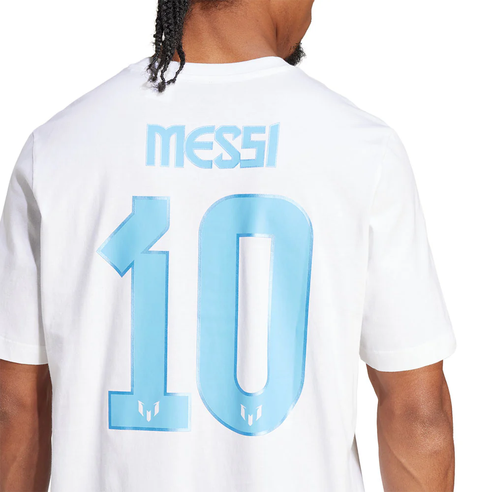 ADIDAS Messi Name and Number Graphic Men's Football T-Shirt