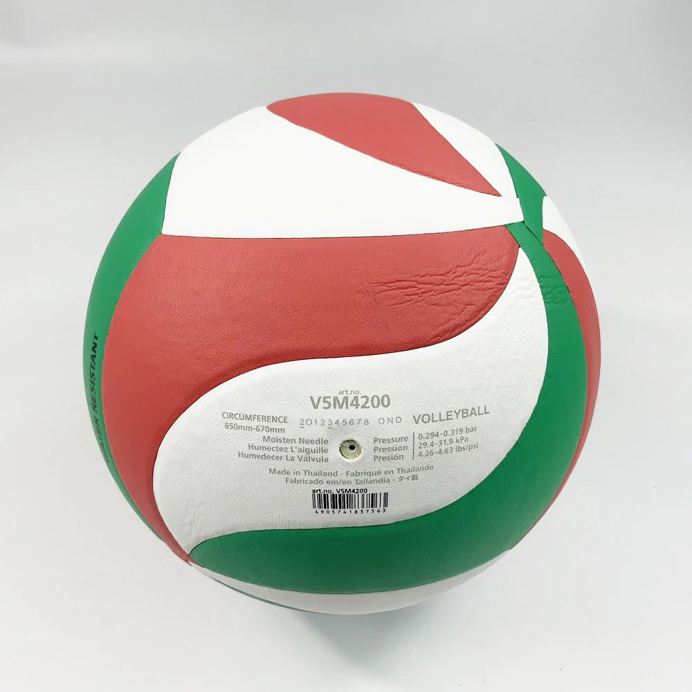 Molten วอลเลย์บอล V5M4200 ลูกวอลเลย์ หนัง PU ไม่ดูดซับน้ำ เหมาะกับสนามกลางแจ้ง มีมอก. - Multi color - Volleyball Size 5