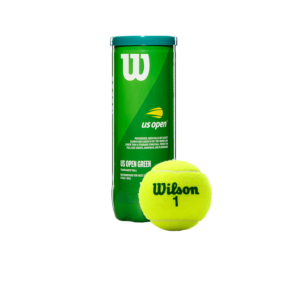 WILSON US Open Tournament Tennis Ball (3 Balls) - Green - ONE SIZE