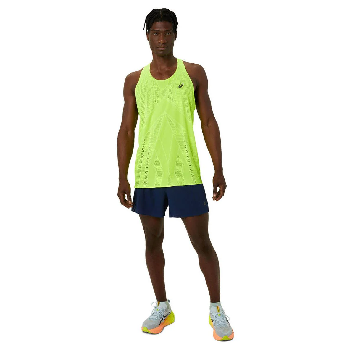 Asics Metarun Men's Running Tank — цвет желтый, размер L (американский размер)