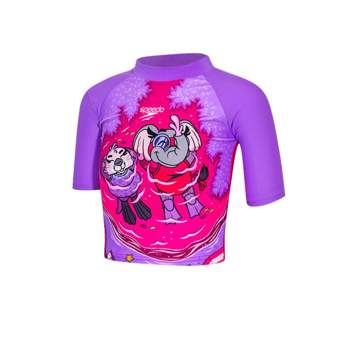 SPEEDO Rashguard and Jammer Set Girls Swimsuit