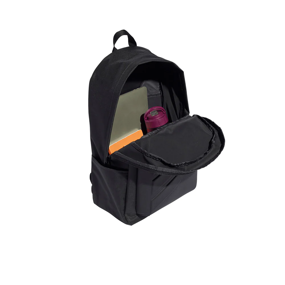 ADIDAS Essentials Embossed Logo Unisex Backpack - Black - ONE SIZE