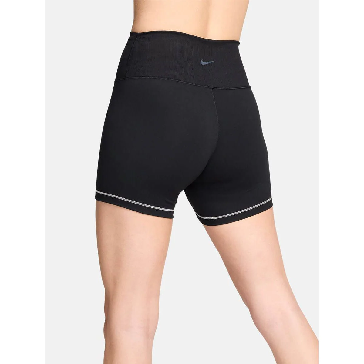NIKE One Rib High-Waisted 5" Women's Biker Shorts - Black - L (ASIAN SIZE)