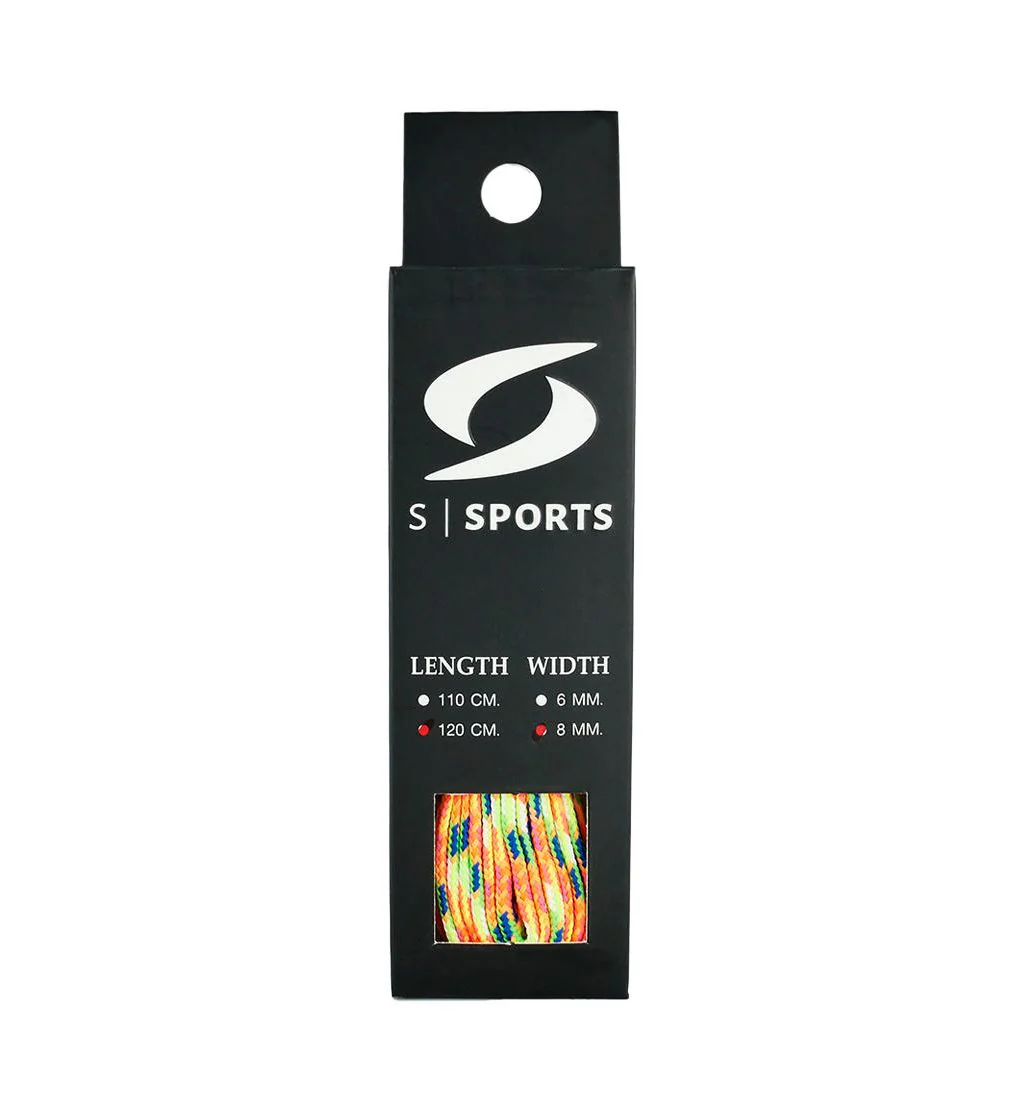 S SPORTS Poly A3 Shoelace - Multi Color - ONE SIZE