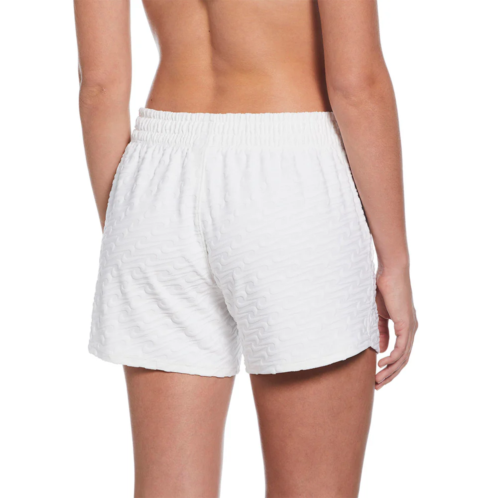 Женские шорты Nike Swoosh Link Terry Cover-Up Swim — цвет белый, размер L (американский размер)