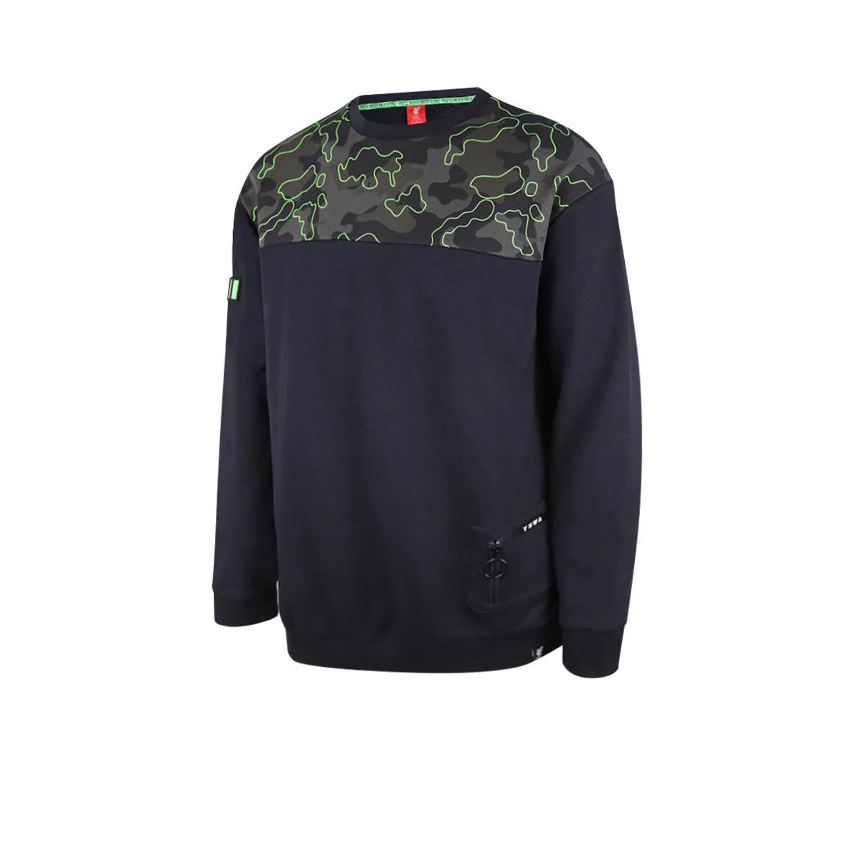LFC YNWA Camo Men's Sweatshirt - Black - 2XL (UK SIZE)