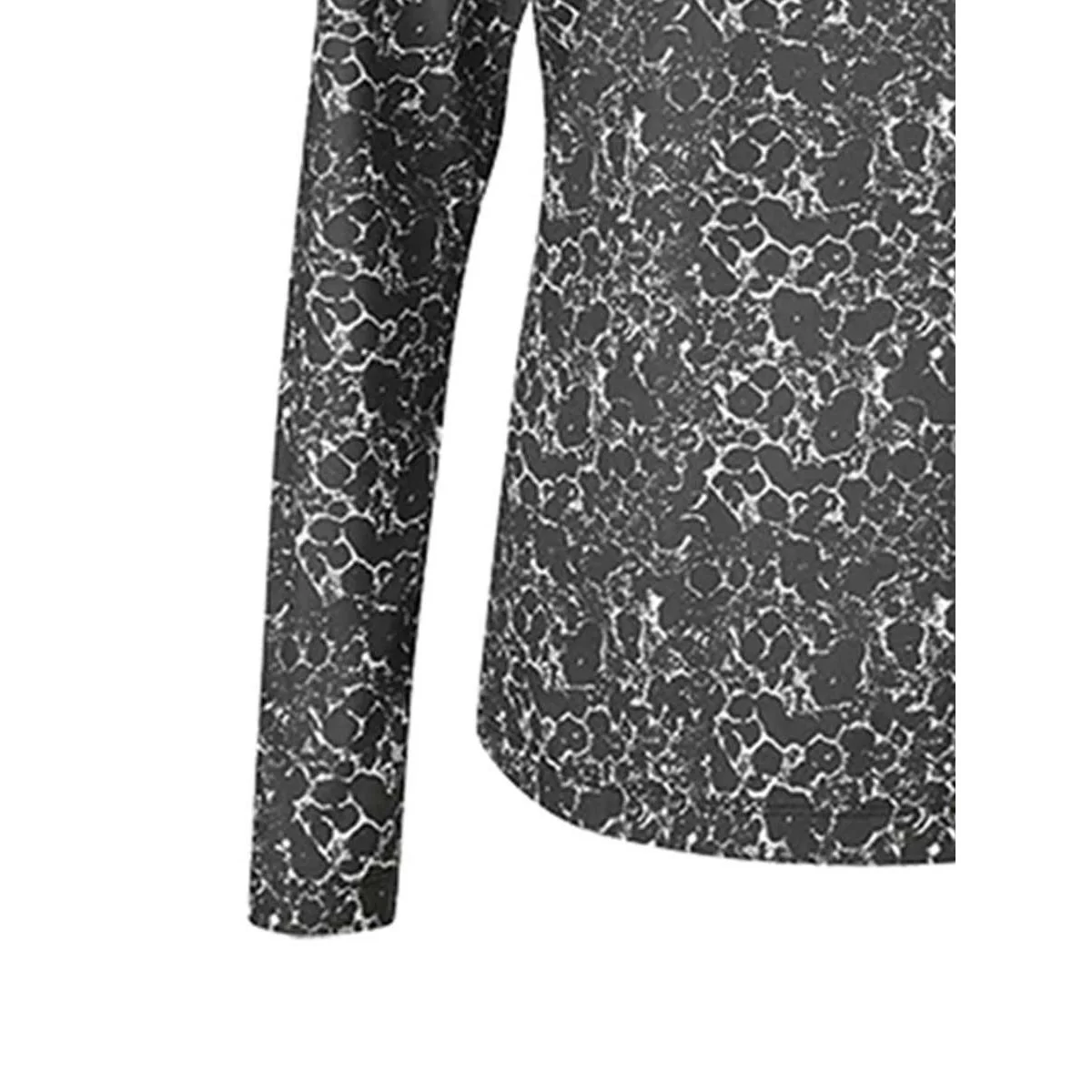 PING Lois Printed Polo Women's Sweatshirt - Black - UK 8