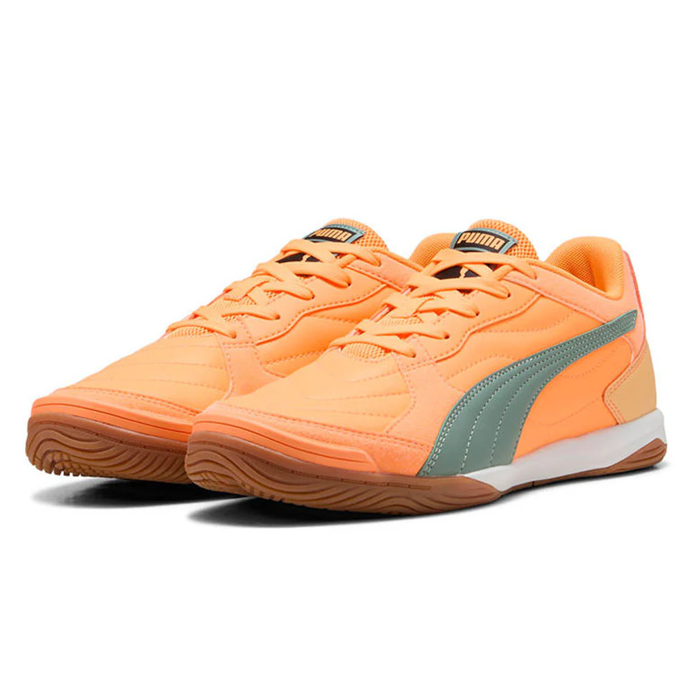 PUMA Pressing IV Men's Futsal Shoes - Orange - UK 10