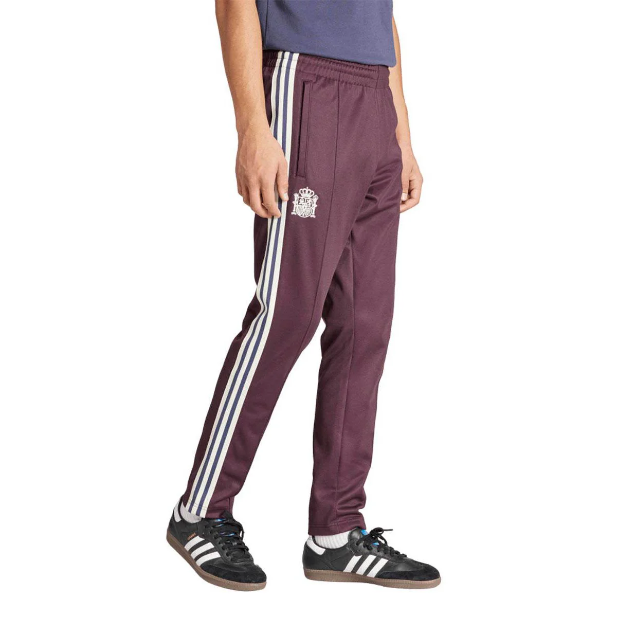 ADIDAS Spain Beckenbauer Tracksuit Men's Football Pants - Red - L (UK SIZE)