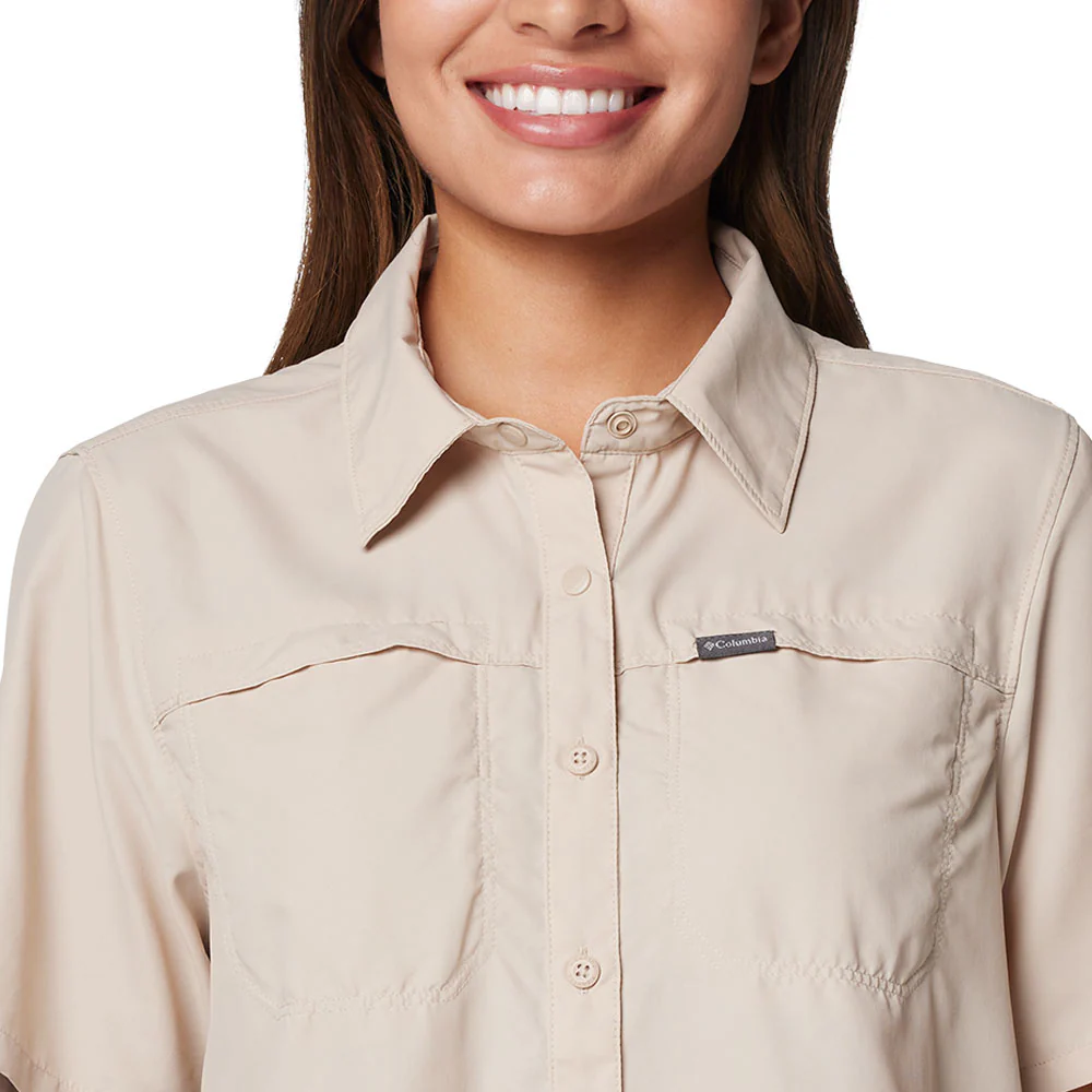 COLUMBIA Silver Ridge™ 3.0 Short Sleeve Women's Hiking Shirt - Beige - L (US SIZE)